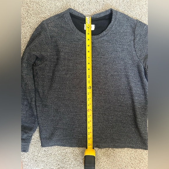 Marine Layer Textured Boxy Sweater in Anthracite Color - Size Large - Picture 9 of 10